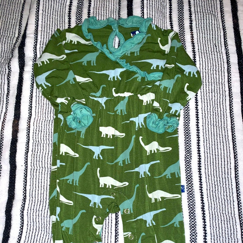 Kickee Pants Dino girl romper